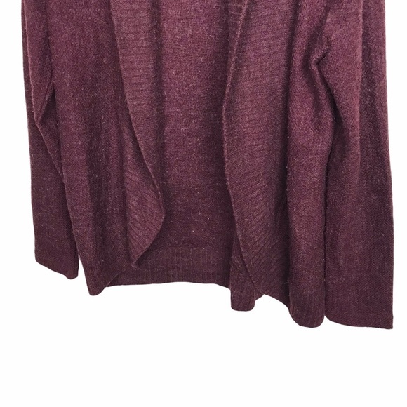 Forever 21 Burgundy Purple Open Front Cardigan - Picture 4 of 10